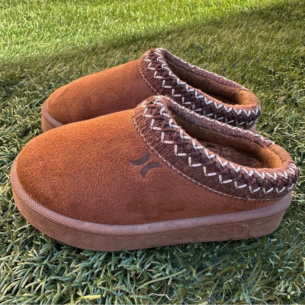 Hurley Toddler Modi Slippers Ugg Tasman Style Little Kid Unisex Comfort Shoe 9c - Picture 2 of 7